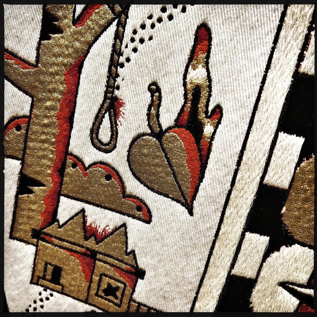 Tapestry ‘Eigen Schuld’ (detail) by mastermek