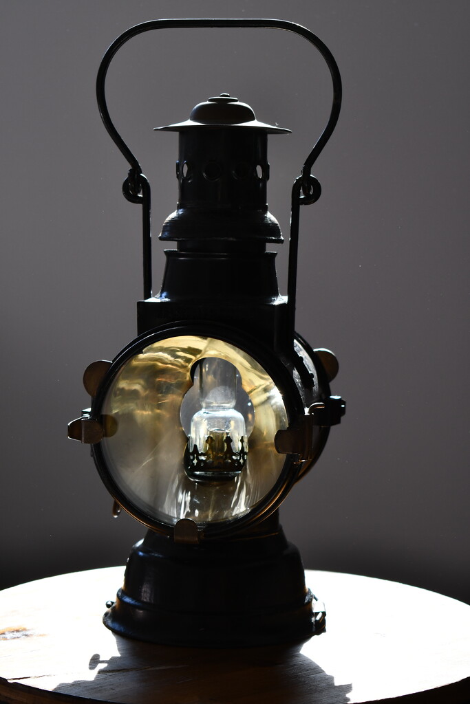 109 - Vintage Railway Lamp by nannasgotitgoingon
