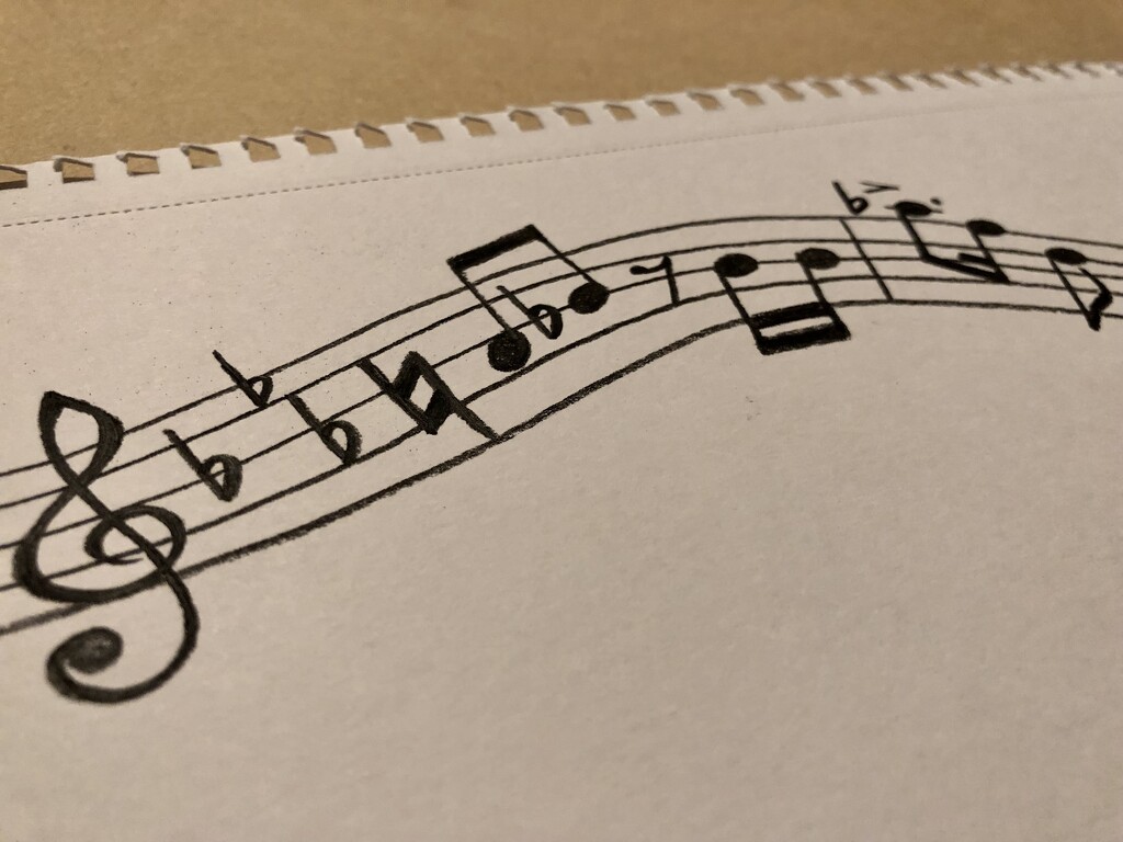 Drawing of musical notation  by metzpah
