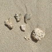 23rd Apr 2023 - Four hearts on the beach. 