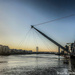 Footbridge over the River Usk  by stuart46