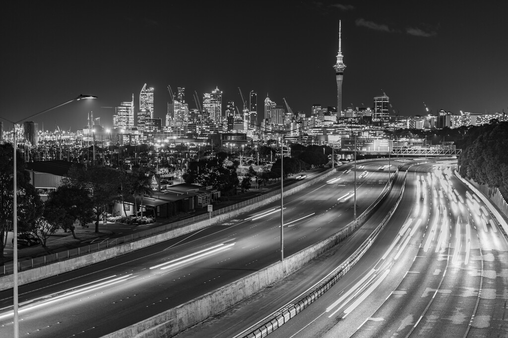 Monday Night traffic from the overpass by creative_shots