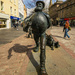 Desperate Dan striding through the streets of Dundee. by billdavidson