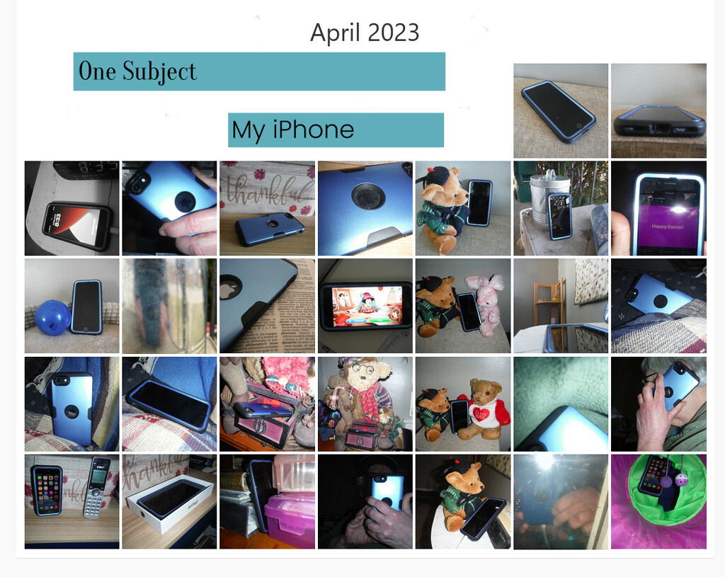 One Subject - My iPhone - April 2023 by spanishliz