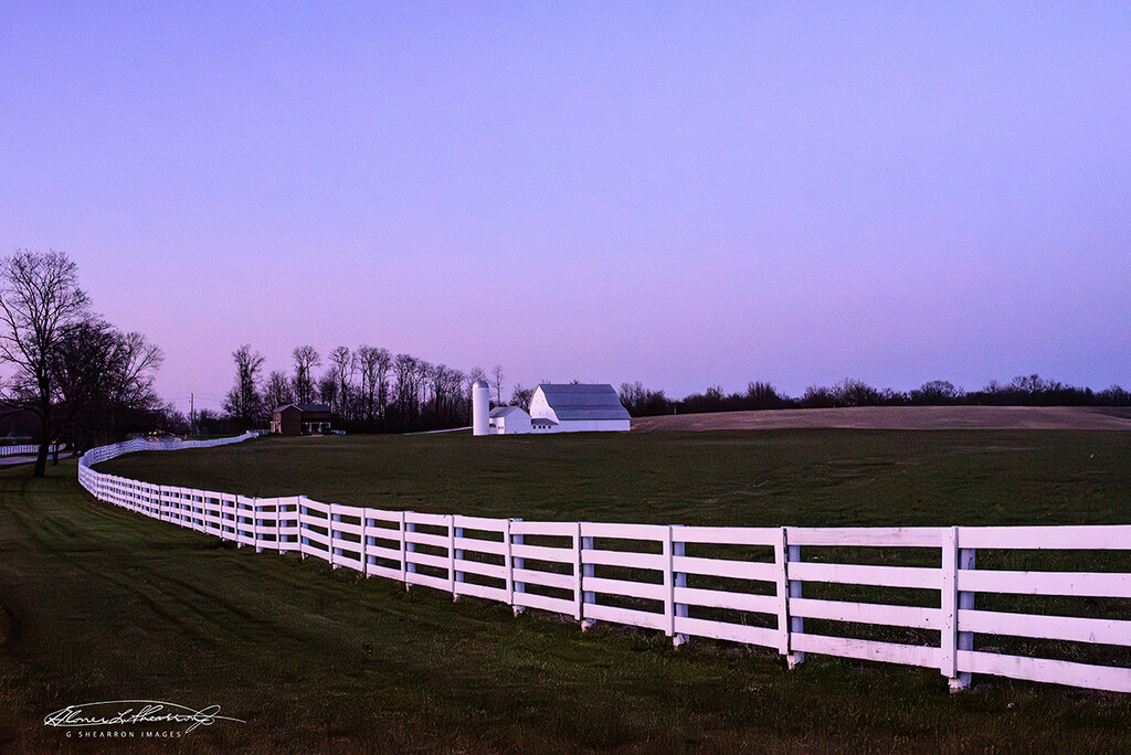 Evening glow on the farm by ggshearron