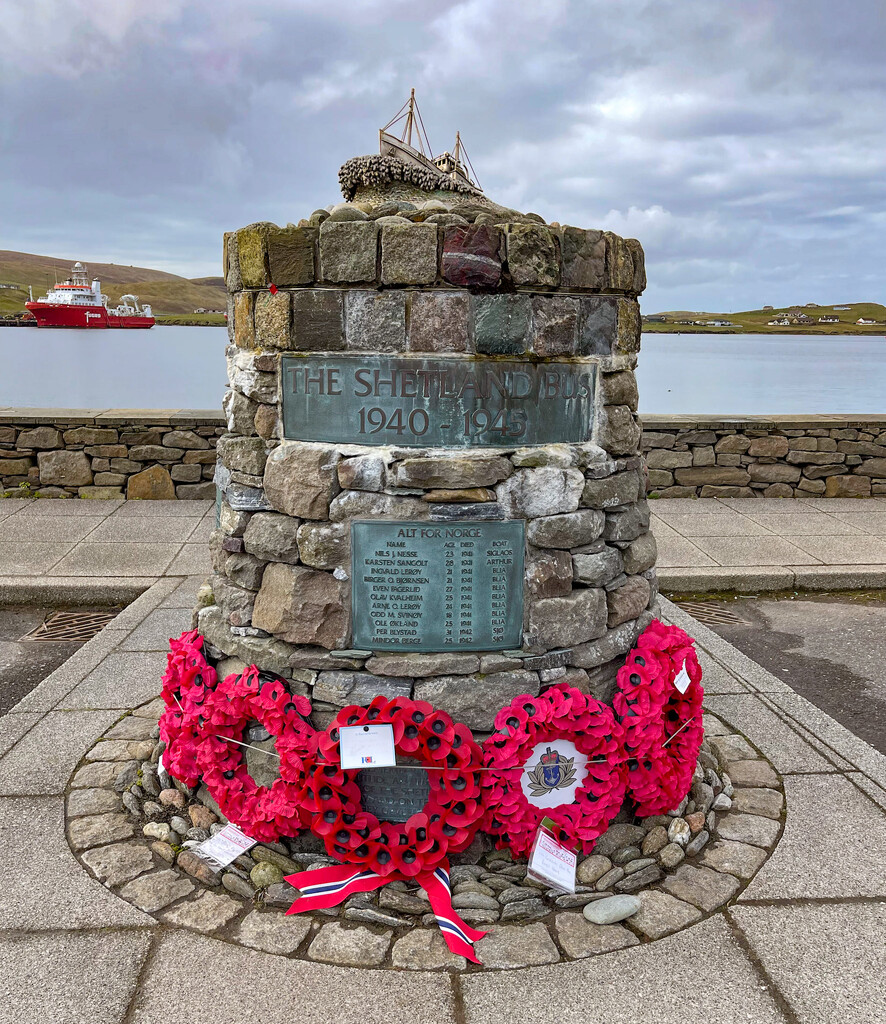 Shetland Bus Memorial by lifeat60degrees