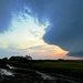 Approaching storm over the marsh at sunset by congaree