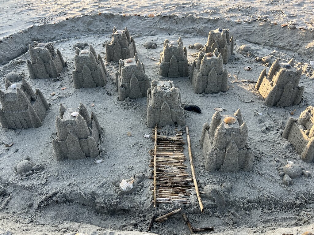  Sand castle village with moat by congaree