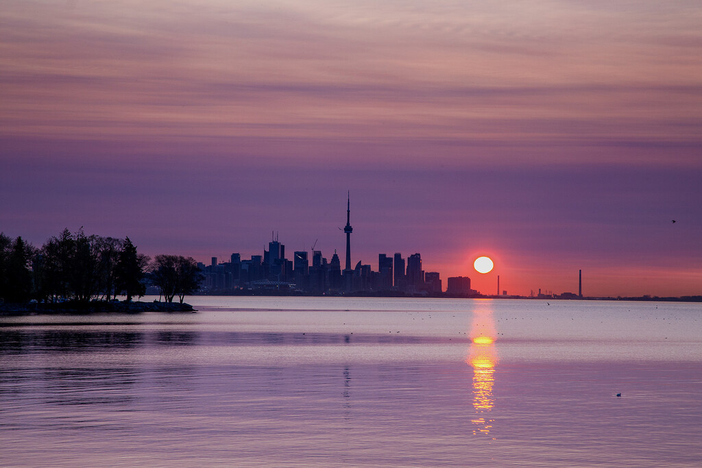 Cloudy Toronto Sunrise by pdulis