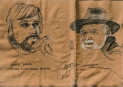 12th May 2023 - Charcoal sketches of Anwar Hussein