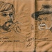 Charcoal sketches of Anwar Hussein by artsygang