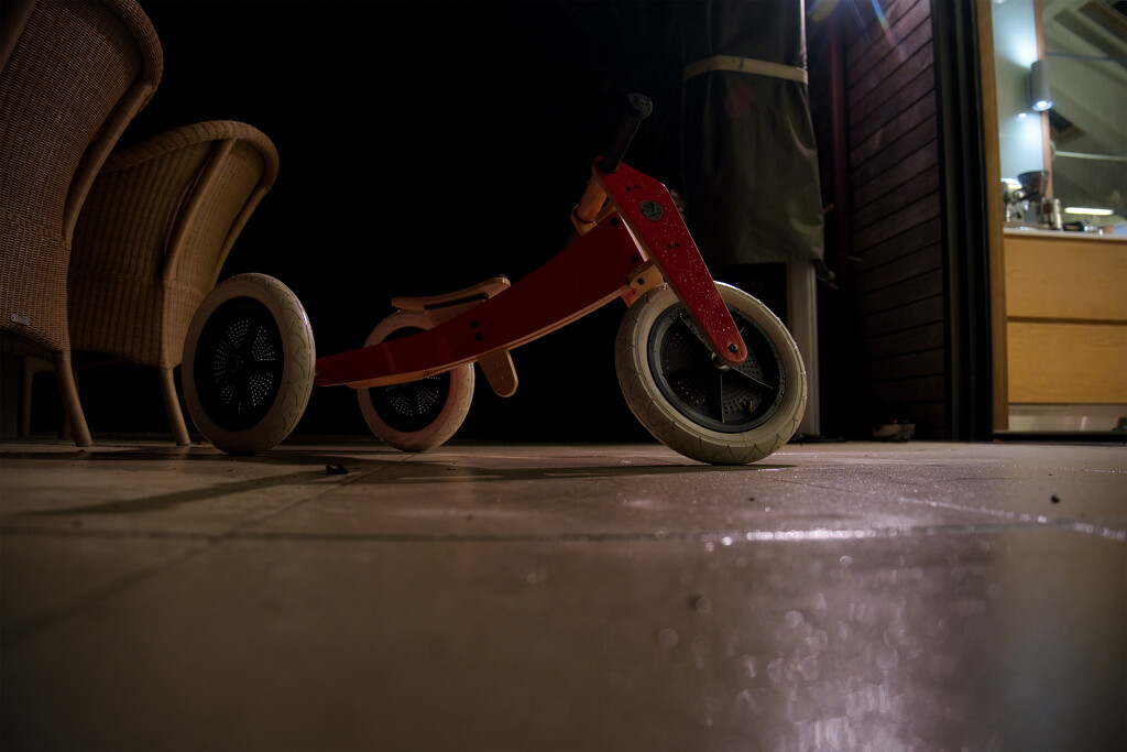 Red tricycle by dkbarnett