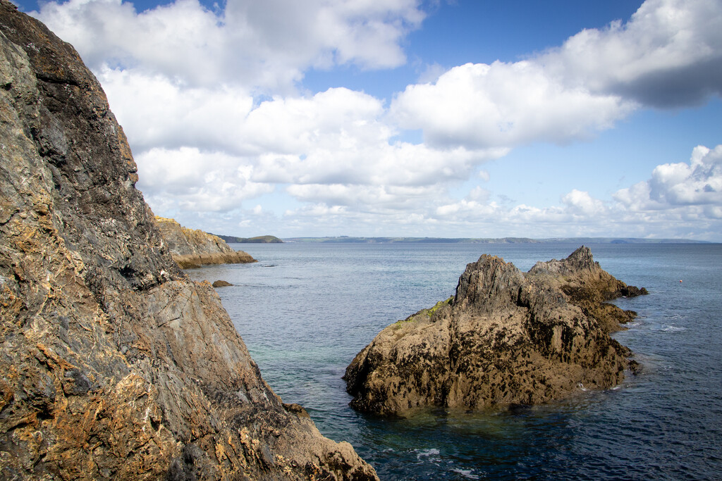 Rocks and Sea by swillinbillyflynn