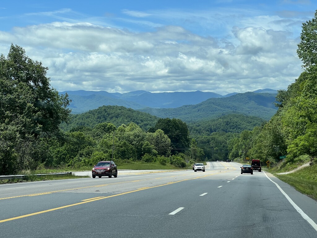 Driving through the Mountains  by calm