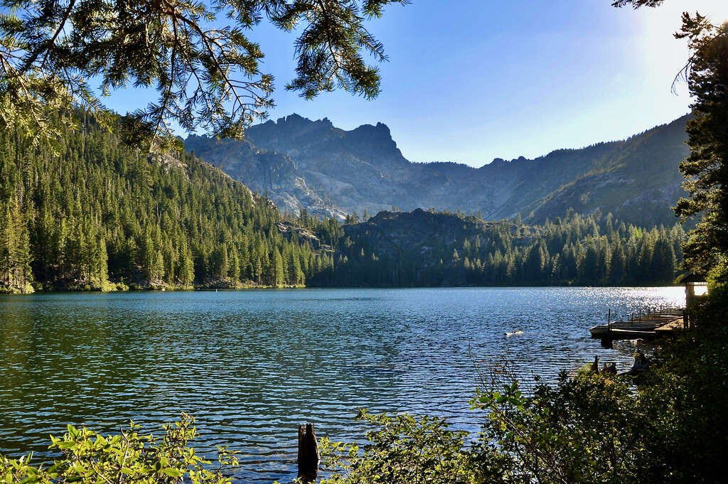 Sardine Lake with Sierra Buttes by ososki