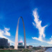 The Gateway Arch ~ St Louis, Missouri USA.  by robfalbo