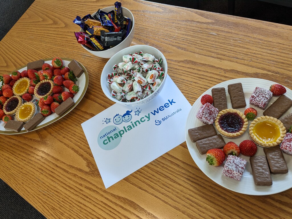 Staffroom treats for Chaplaincy week today  by ulla
