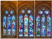 24th May 2023 - Here is a collage of three of about 40 pictorial windows in St Mary’s Cathedral. The various windows were manufactured in England at various times over a 50 year time span up to 1932.