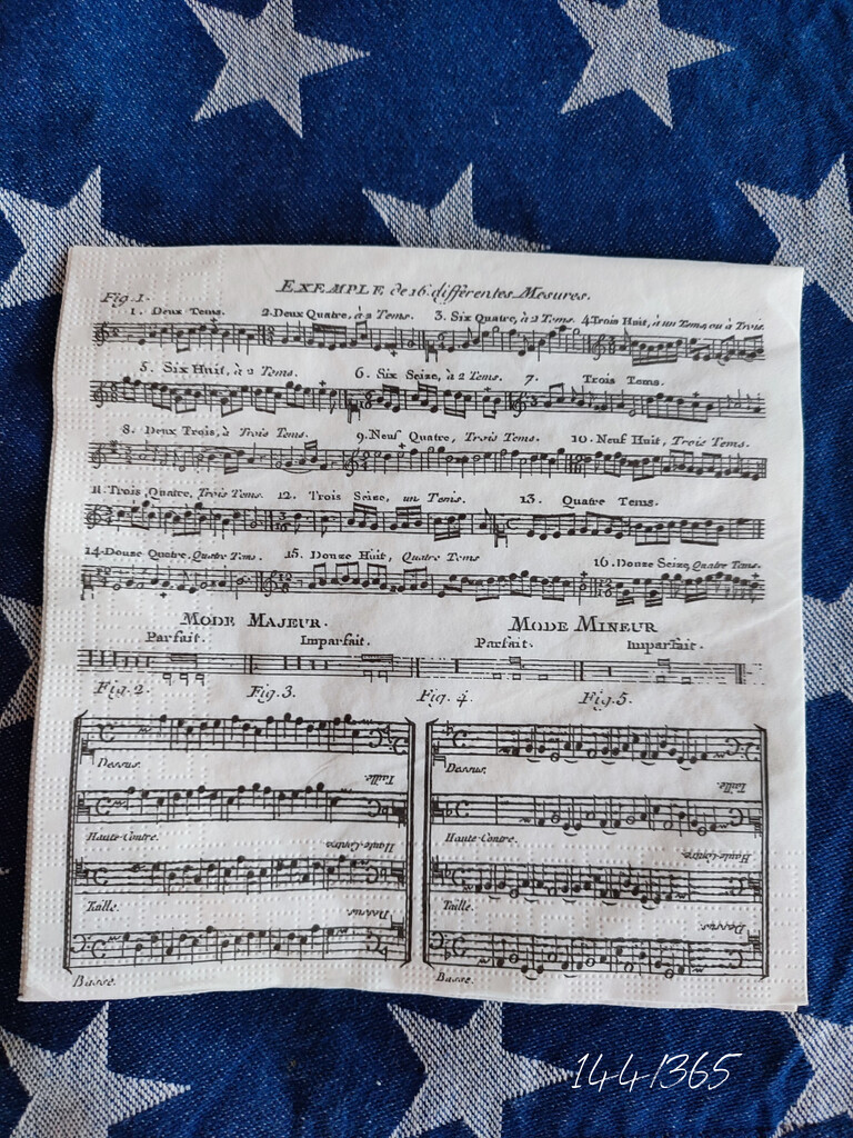 Music napkin by franbalsera