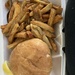 F Is for French Fries and Fish Burger 