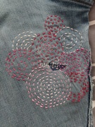 24th May 2023 - My first attempt at visible mending on my jeans 
