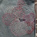 My first attempt at visible mending on my jeans  by samcat