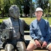 Statue and Jay