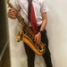 Ethan on the tenor saxophone.
