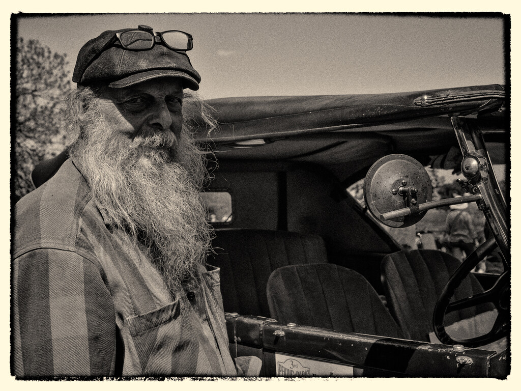 Vintage Man & Car by marshwader