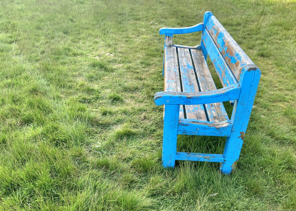 Light blue bench  by abstractnature