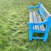 Light blue bench 