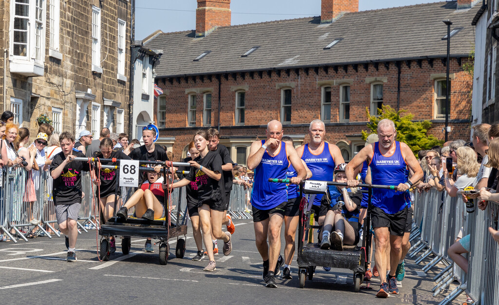 The Bed Pushing Race, Knaresborough by lumpiniman