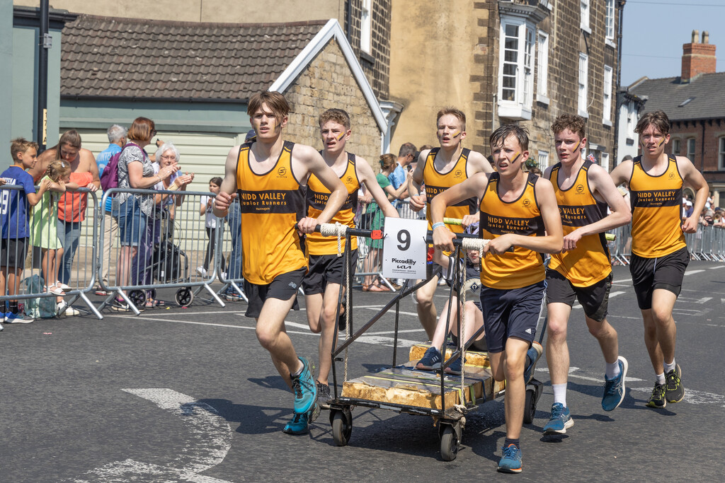 Great Bed Push Race, Knaresborough by lumpiniman