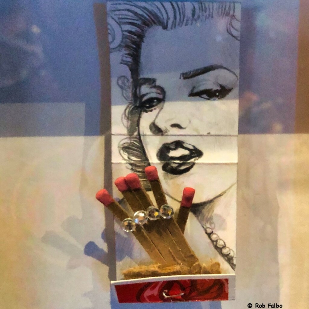 "Matchbook Art" ~ Marilyn Monroe by robfalbo