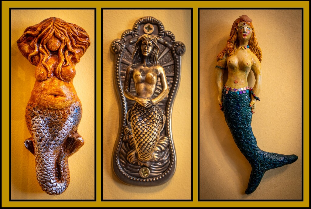 Mermaid trio by swillinbillyflynn