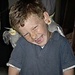 Our nephew and our cockatiels by Dawn