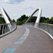 A pedestrian bridge over the Tisza river by kork