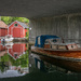 Old boat under the bridge by helstor365