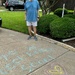 A chalk art get well message for Jerry by louannwarren