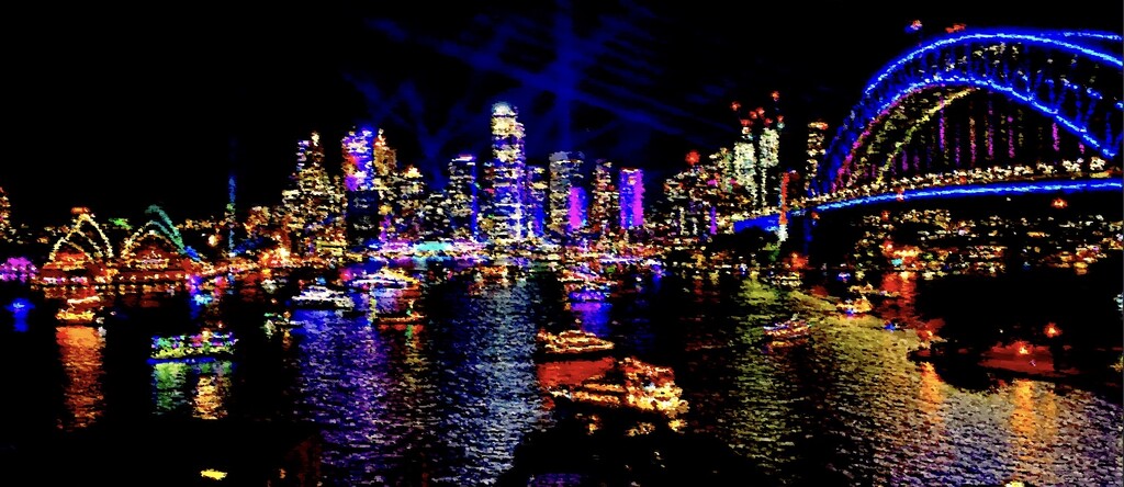 Last night of Sydney  Vivid light show.  by johnfalconer
