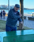 23rd Jun 2023 - Me exercising at Manly beach. (Bit too much noise in this for me.)