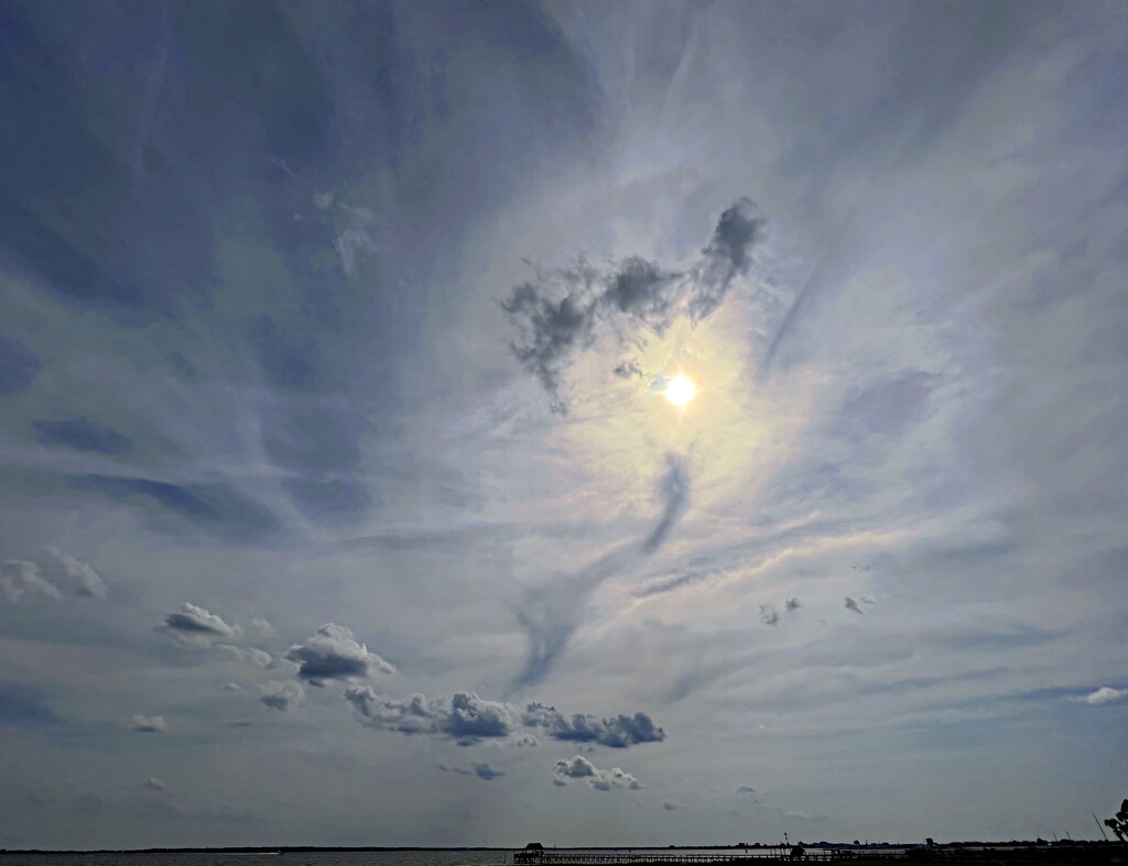 Sky and clouds over the harbor by congaree