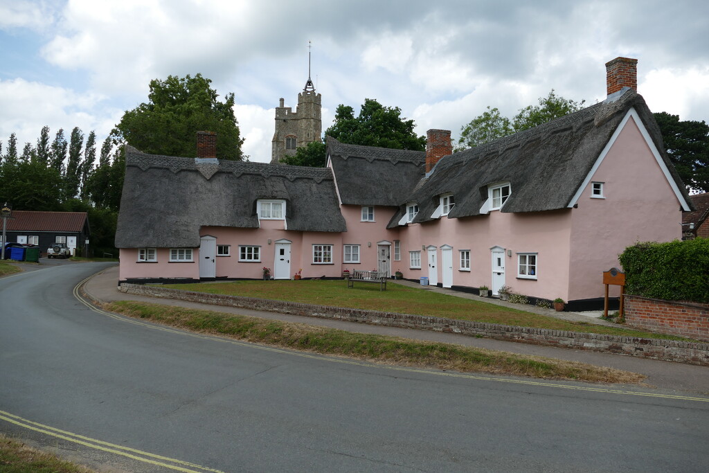 Suffolk pink cottages by cam365pix