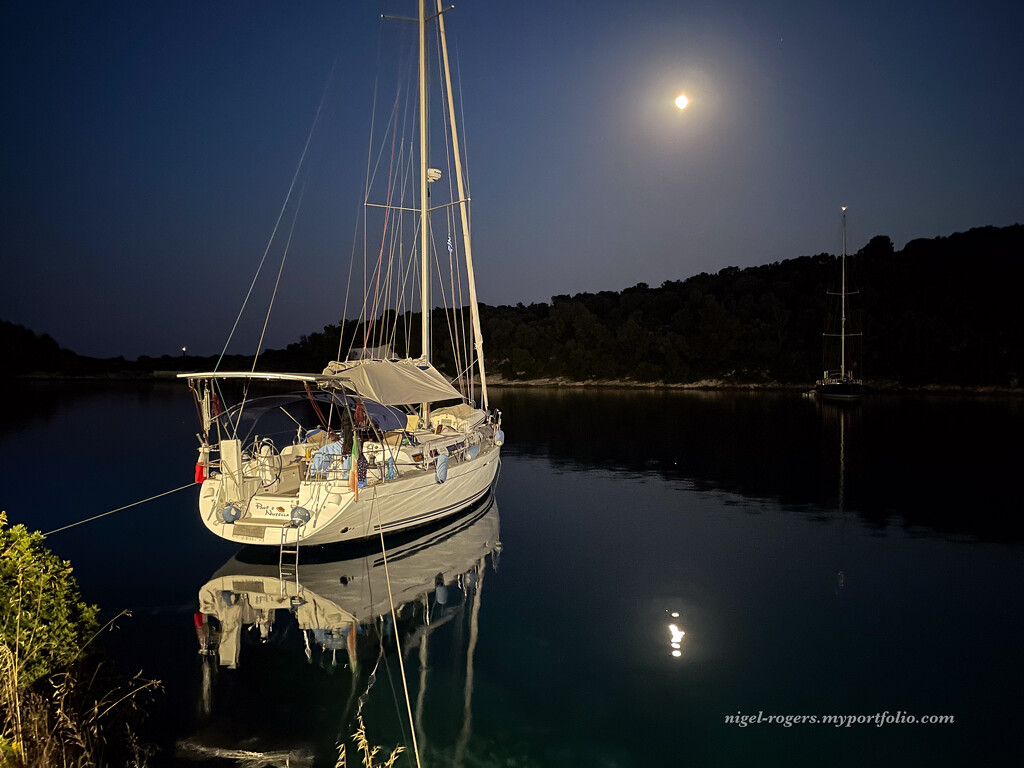 Moonlight Yacht by nigelrogers