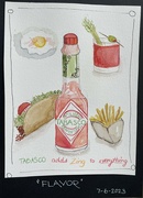 6th Jul 2023 - World Watercolor Month Day 6  Flavor