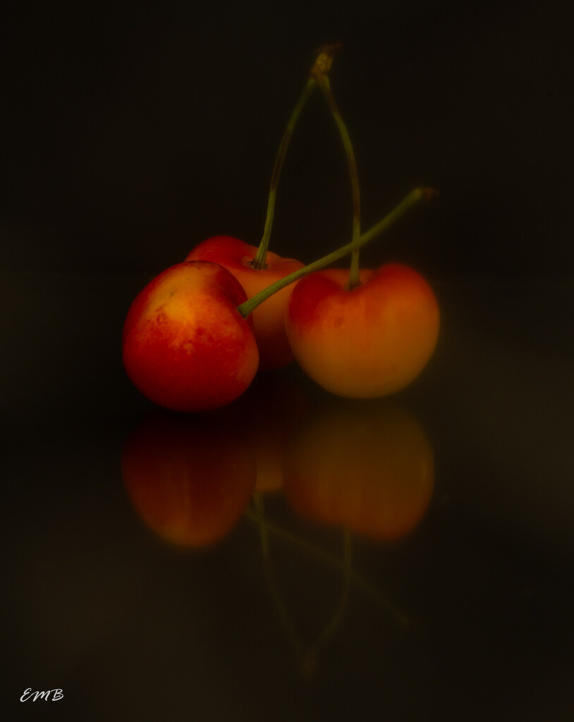Reflection on Cherries by theredcamera