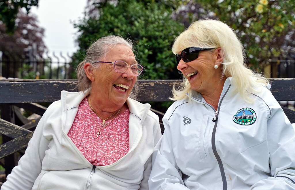 100 Strangers : Round 4 : No. 380 : Cathy and Peggy by phil_howcroft