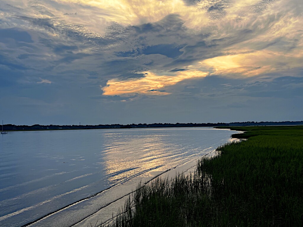 Marsh sunset along the Ashley River by congaree