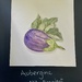 World Watercolor Month; Aubergine by theredcamera
