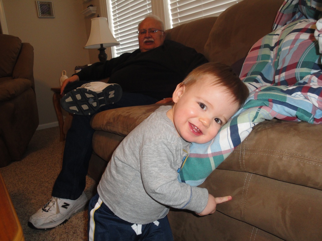 Brady and Grandpa by coachallam